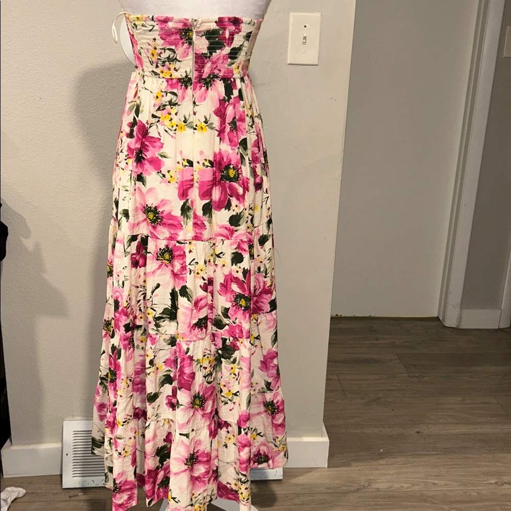 Abercrombie & Fitch Emerson Strapless Floral Maxi Dress XS - Picture 7 of 12